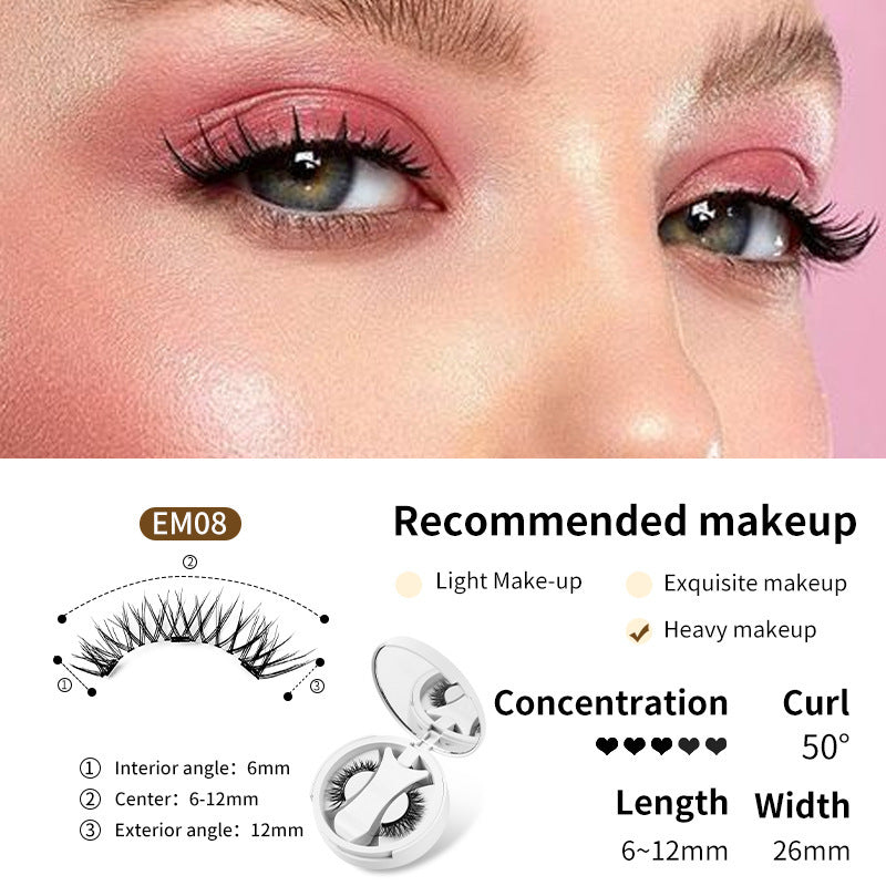 Magnetic False Eyelashes Integrated Storage Box Glue-free Magnet False Eyelashes Natural Makeup Tools With Applicater Magnetic False Eyelashes Integrated Storage Box Glue-free Magnet False Eyelashes Natural Makeup Tools With Applicater
